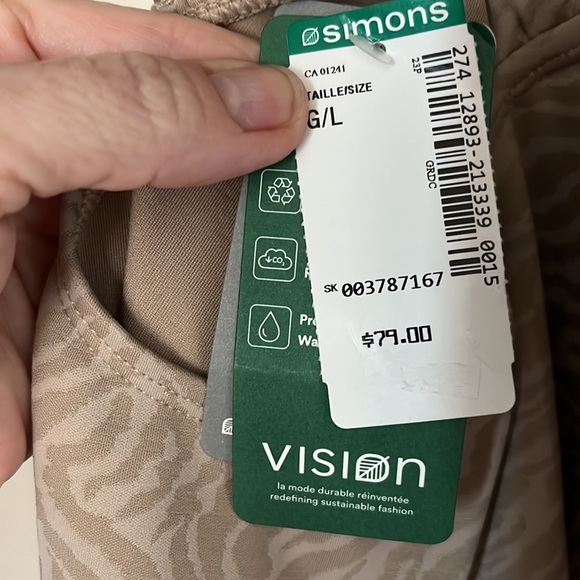 Stunning full piece Bathing suit with gold leaf on the back (tiny) - Picture 8 of 8